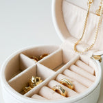 white jewellery case