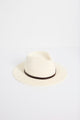 Rylee Ivory Short Brim Woven Hat