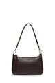 Haven Cacao Croc Small Shoulder Bag