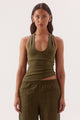 Lora Deep Khaki Soft Tank