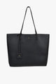 Saint Black Pebble Vegan Leather Tote Bag