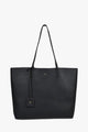 Saint Black Pebble Vegan Leather Tote Bag