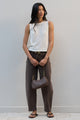 Idolise Mocha Stretch Soft Barrel Jeans