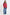 Woman wearing a red sweatshirt and blue jeans on a white background