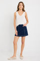 Launch Indigo Pocket Denim Mini Skirt