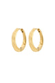 Harrison Plain Gold Recycled Hoop Earrings