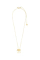 Cassian Recycled Gold Plated Bow Necklace