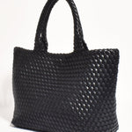 Mimie Black Woven Slouch Bag