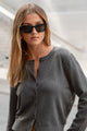 Velodrome Black Cat Eye Brown Mono Lens Sunglasses