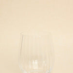 Ripple Clear Stemless Wine Glass