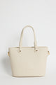 Siena Beige PU Leather Small Knot Top Handle Bag