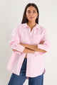 Signature Pink Oxford Oversized Boyfriend Shirt