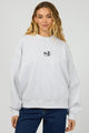 Silent Snow Marle Logo Luxe Crew Sweater