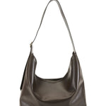Sisa Chocolate Shine Slouch Shoulder Bag