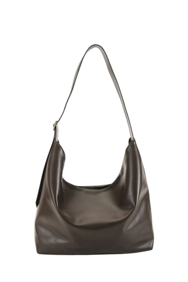 Sisa Chocolate Shine Slouch Shoulder Bag