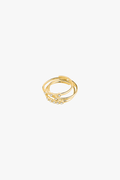 gold stack ring set