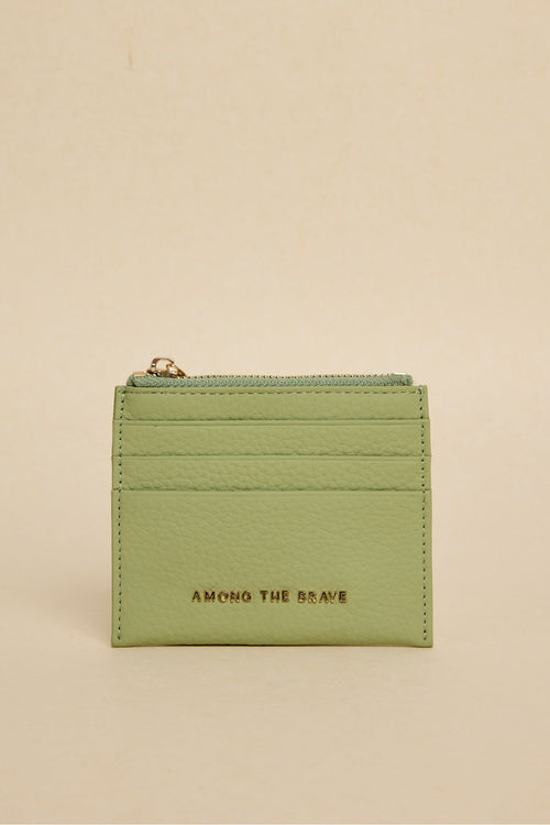 Sage leather wallet 