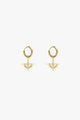 Solstice Gold with Pale Lemon Zirconia Sleeper Earrings