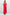 A woman modeling a bright red halter-neck maxi dress with a deep V-neckline and side pockets, paired with black strappy sandals, against a light gray studio background.