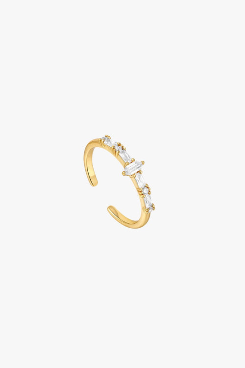 Sparkle Multi Stone Band Gold Ring ACC Jewellery Ania Haie   