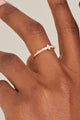 Sparkle Multi Stone Band Gold Ring