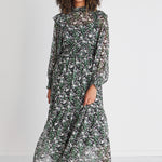 Spellbound Black Garden Ls Boho Maxi Dress WW Dress Ivy + Jack   