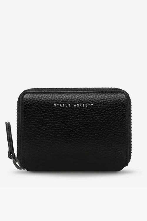 picture of a black leather wallet