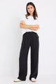 Confidential Black Soft Touch Longer Length Elastic Back Pants