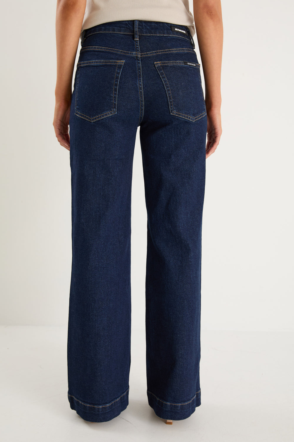 Stories Be Told Concert Indigo Mid Rise Wide Leg Pocket Jean