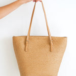 Summerdaise Straw Bucket Tote Bag