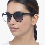 Thin Round Black Sunglasses