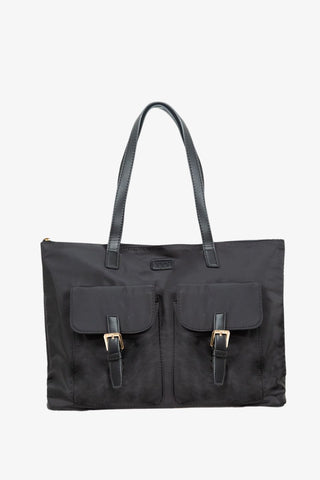 black tote bag