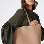 Tilbury Taupe Leather Shoulder Bag ACC Bags - All, incl Phone Bags Saben   