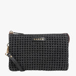 Tilly Black Fine Braid Crossbody Bag