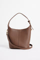 Valencia Brown Leather Multi Strap Mini Tote Bag