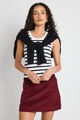 Valid Burgundy Cord Mini Skirt