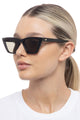 Velodrome Black Cat Eye Brown Mono Lens Sunglasses