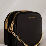 Venice Black Leather Double Pouch Bag ACC Bags - All, incl Phone Bags Among the Brave   