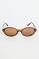 Vienna Espresso Oval Sunglasses