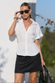 Alignment Black Linen Mini Skort