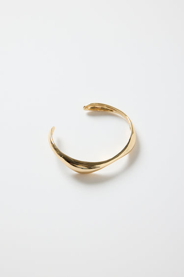Wavy Gold Cuff Bangle