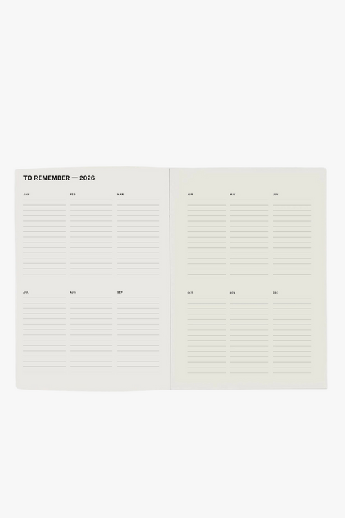 Yellow Stripe Weekly Diary Planner