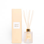 Diffuser bottle and packaging with 'Island Bloom' branding on a white background