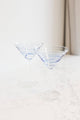 Fiesta Blue Swirl Stripe Martini Glass