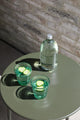 Green Handmade Bubble Glass Tumbler