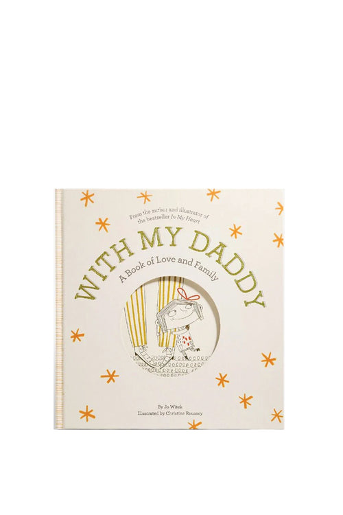 Book titled 'With My Daddy: A Book of Love and Family' on a white background
