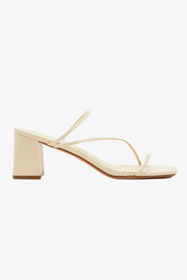 Yazmin Buttercream Strappy Mid Heel