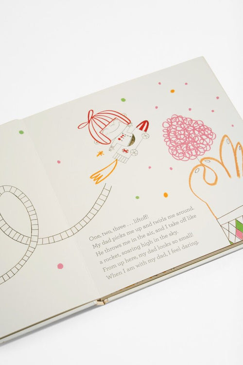 Page with illustration and text from With My Daddy by Jo Witek