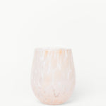 Stemless Natural Splatter Wine Glass