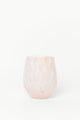 Stemless Natural Splatter Wine Glass